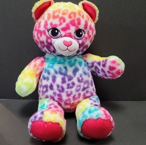 Build A Bear Lisa Frank Leopard Rainbow plush